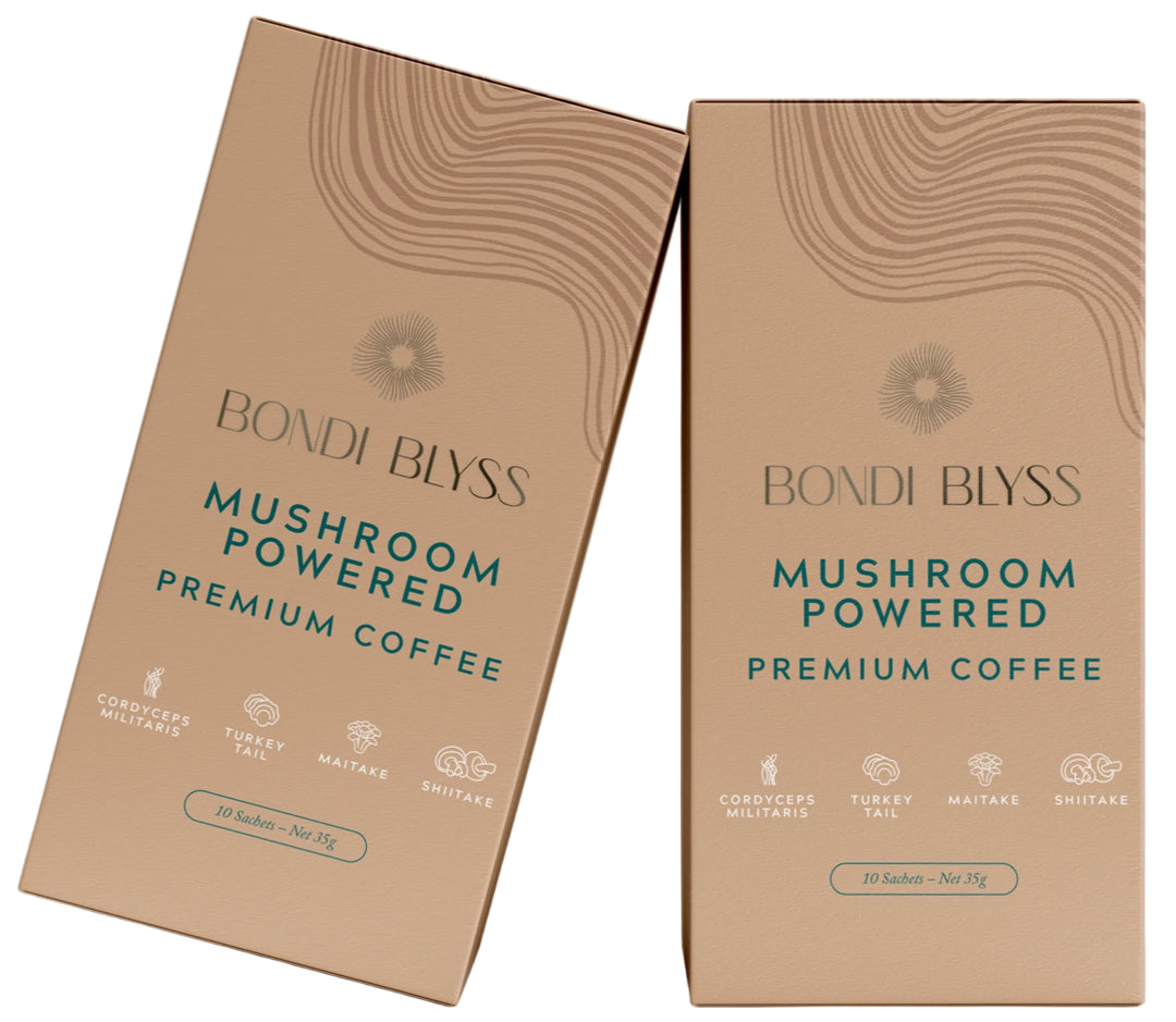 Bondi Blyss Mushroom Premium Coffee 10 Sachet Pack