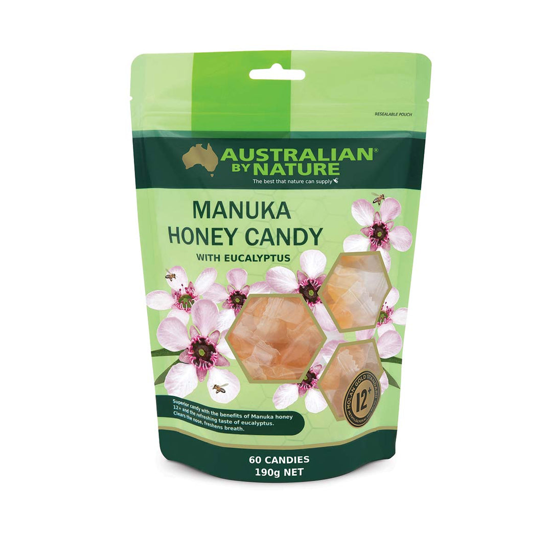 Australian By Nature Manuka Honey Candy With Eucalyptus 60 Candies