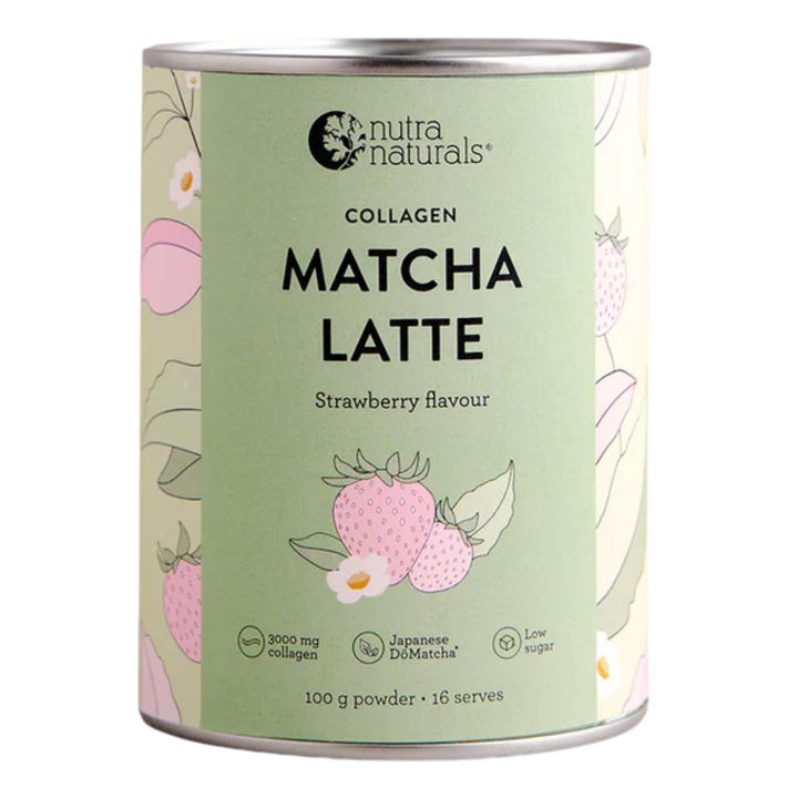 Nutra Naturals Collagen Strawberry Matcha Latte 100g