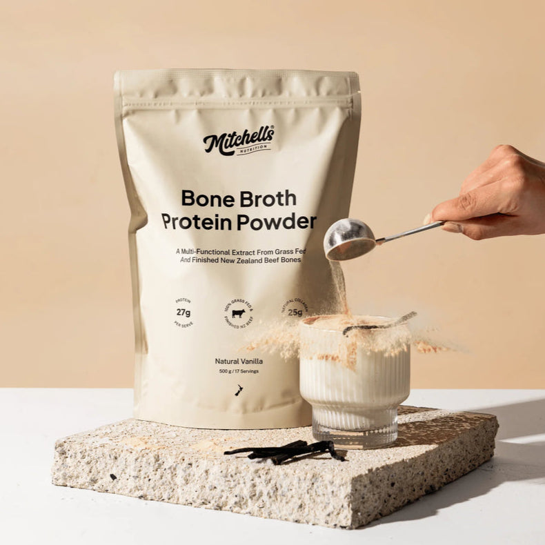 Mitchells Nutrition Bone Broth Protein Powder Vanilla 500g