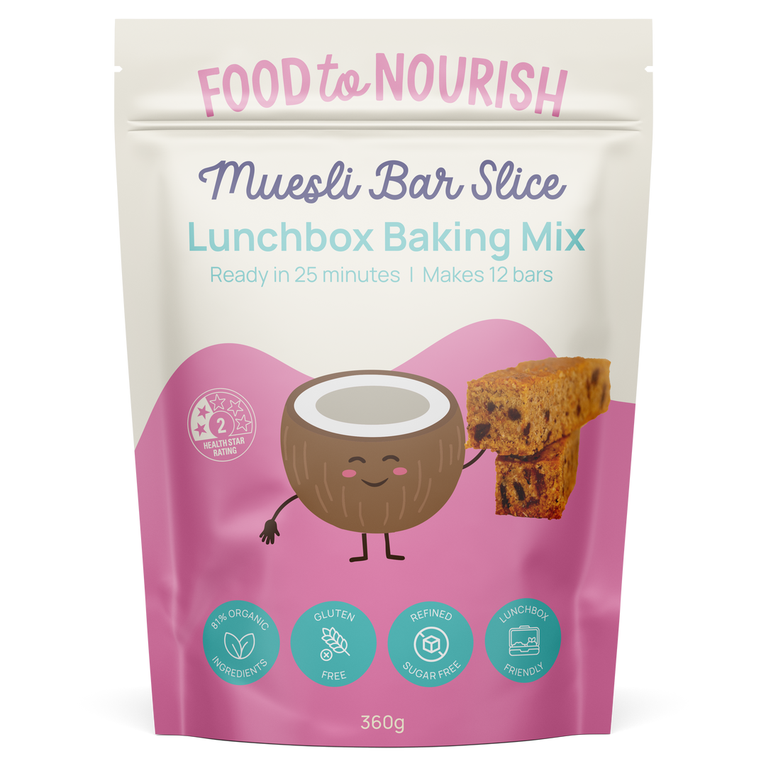 Food To Nourish Lunchbox Baking Mix Muesli Slice 360g