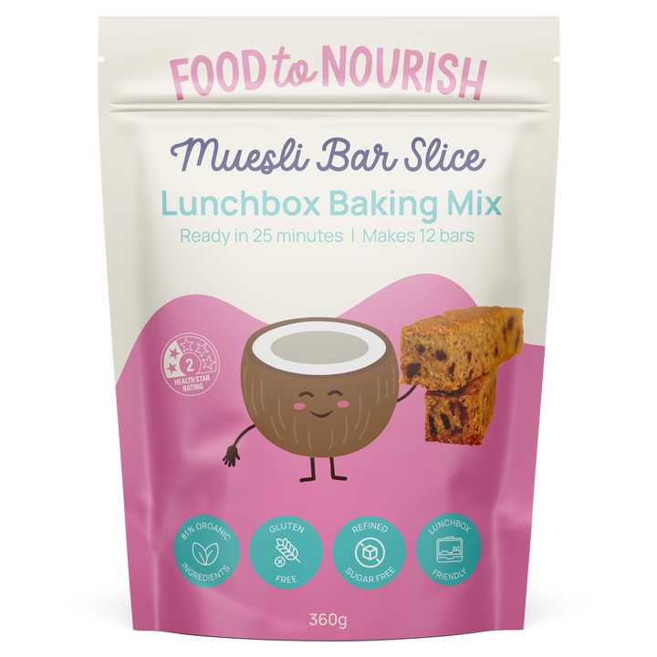 Food To Nourish Lunchbox Baking Mix Muesli Slice 360g