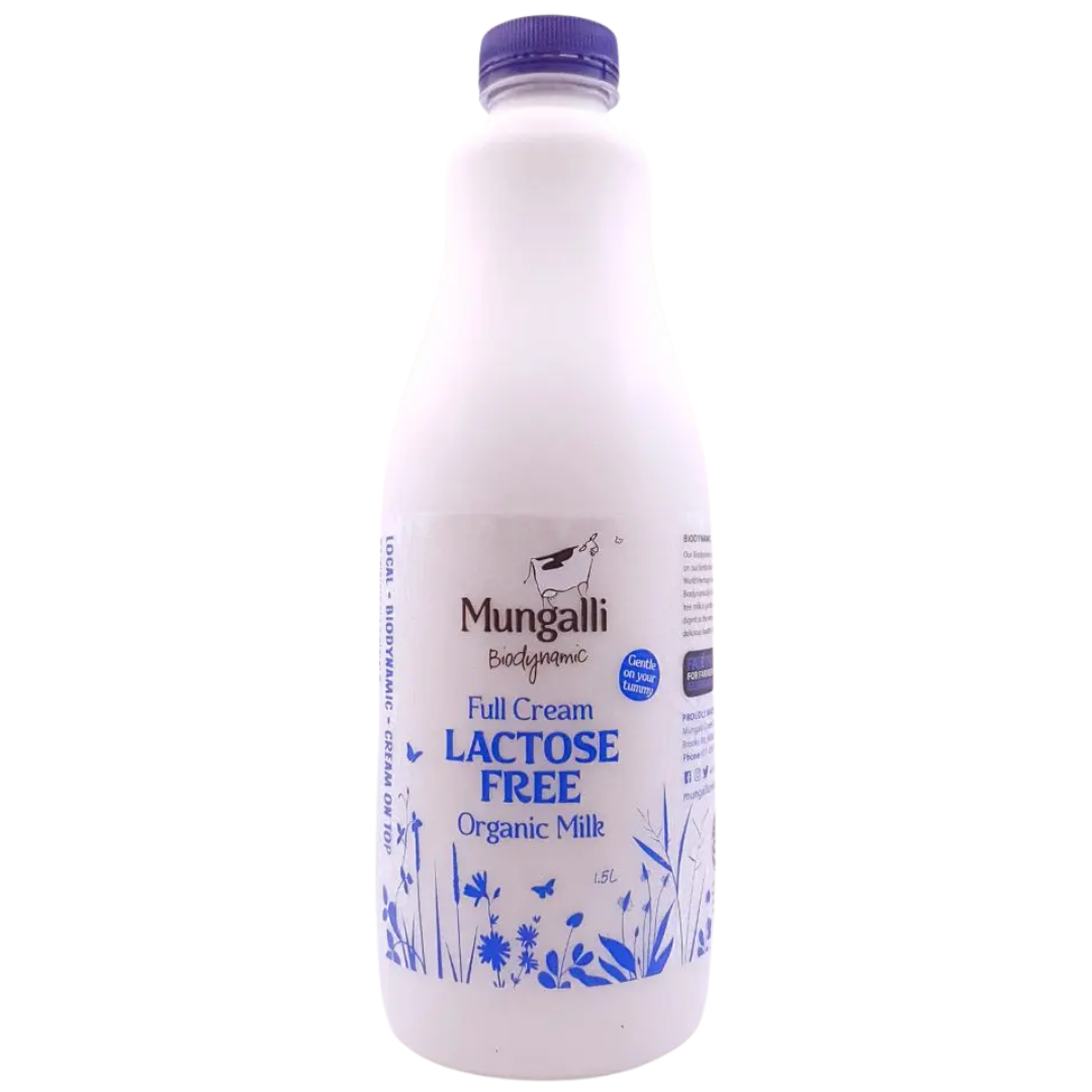 Mungalli Lactose Free Biodynamic Organic Milk 1.5l