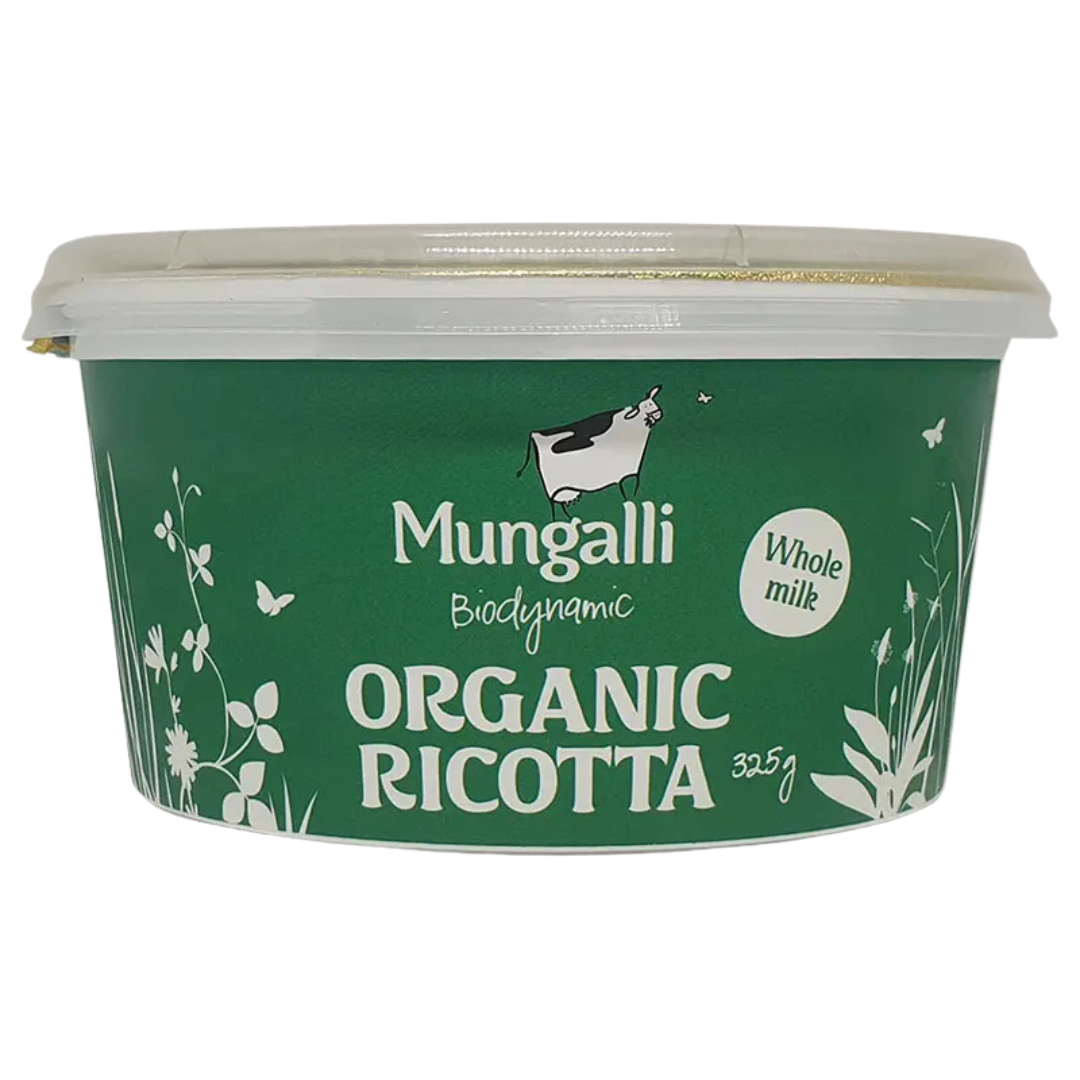 Mungalli Biodynamic Organic Ricotta Cheese 325g