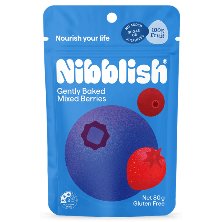 Nibblish Gently Baked Mixed Berries 80g
