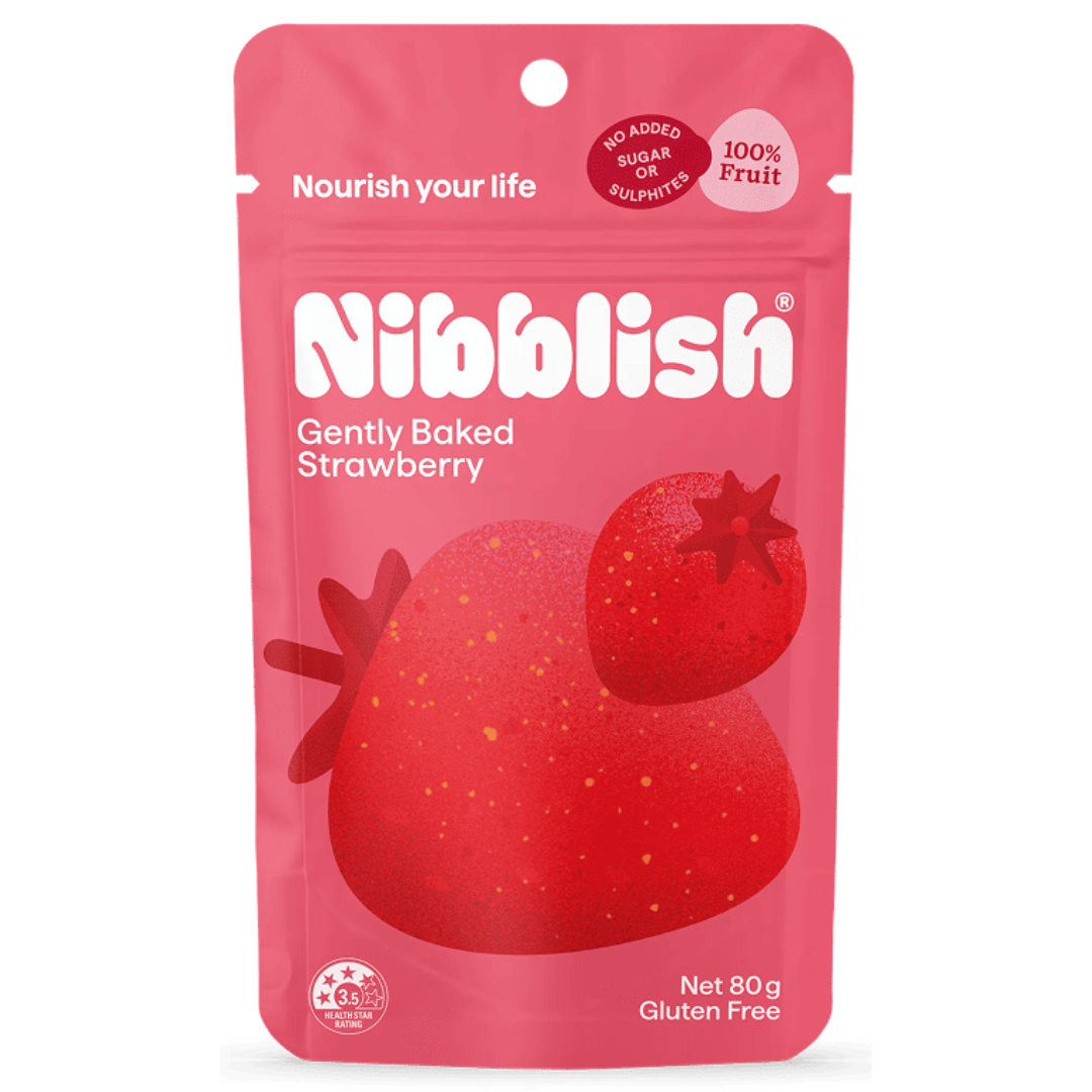 Nibblish Gently Baked Strawberry 80g
