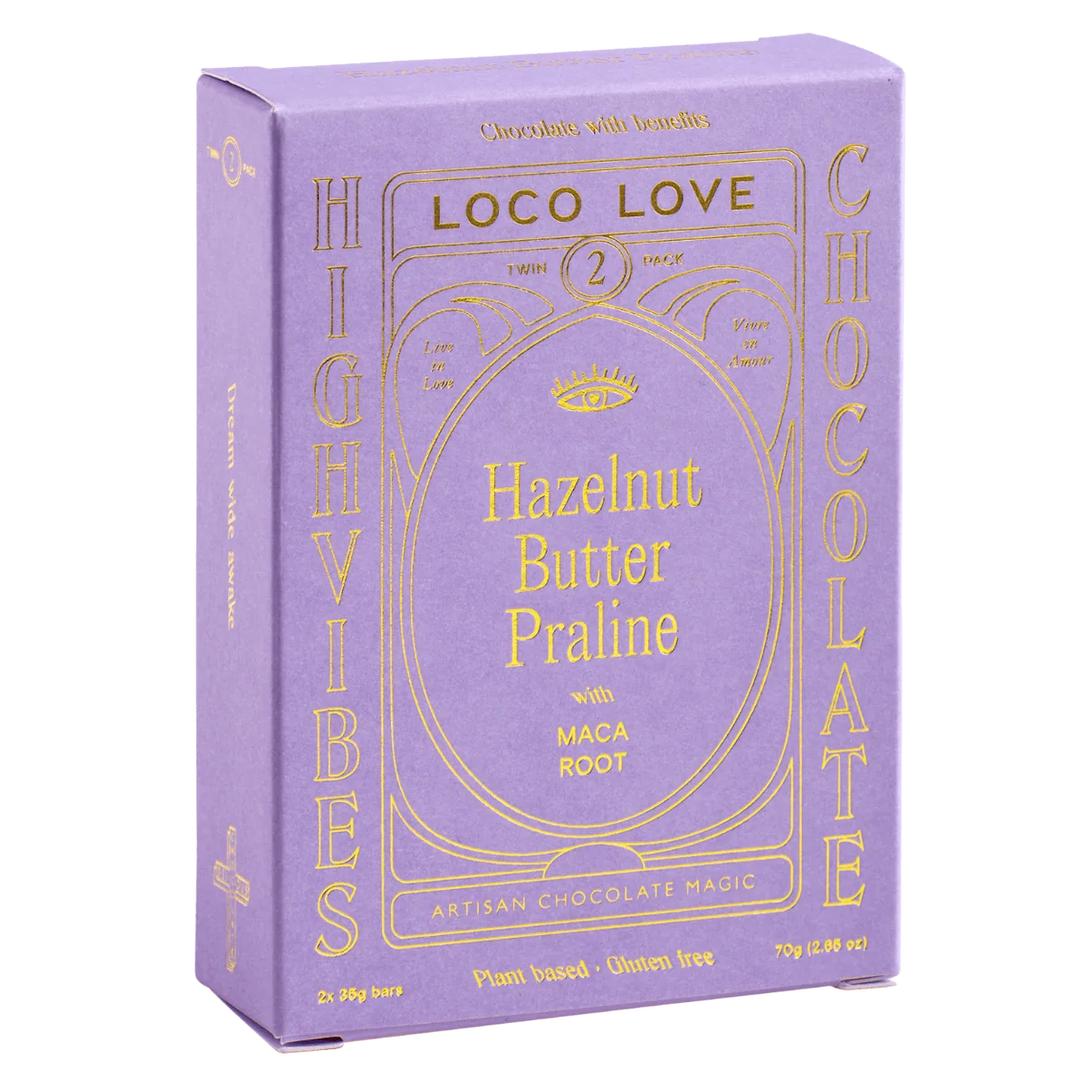 Loco Love Chewy Hazelnut Praline Twin Pack 2 X 35g