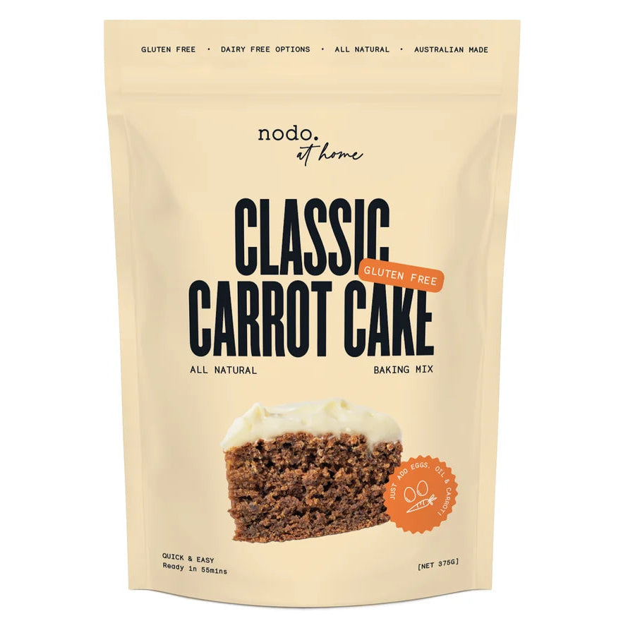 Nodo Gluten Free Classic Carrot Cake Cake Mix 375g