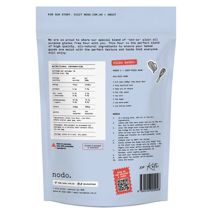Nodo Gluten Free Not So Plain Flour 500g
