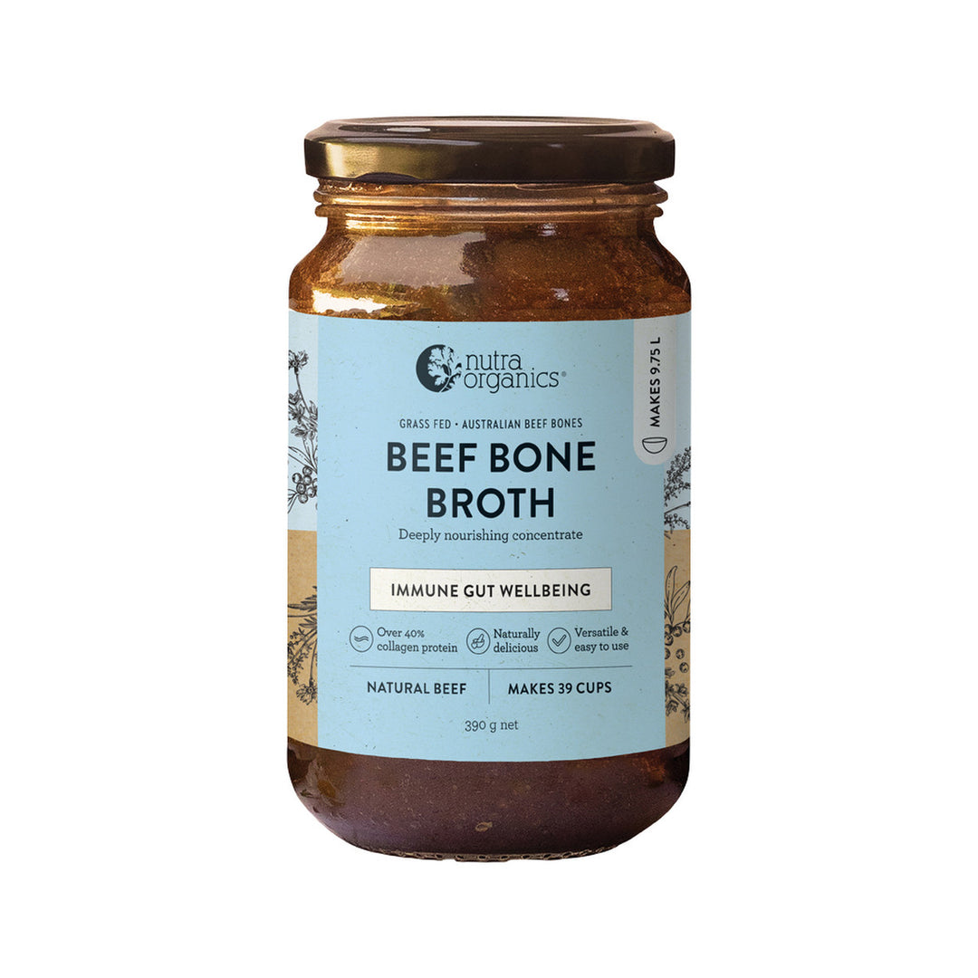 Nutra Organics Bone Broth Concentrate Original Natural Beef 390g
