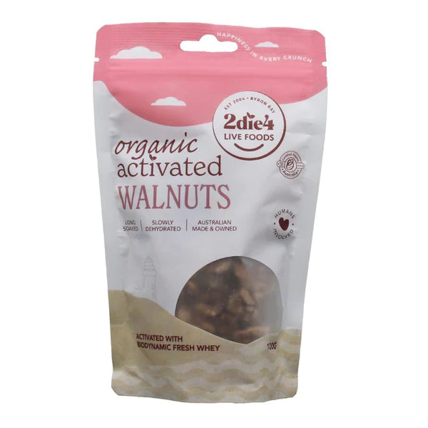 2die4 Activated Organic Walnuts 120g