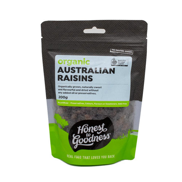 Honest To Goodness Organic Australian Raisins