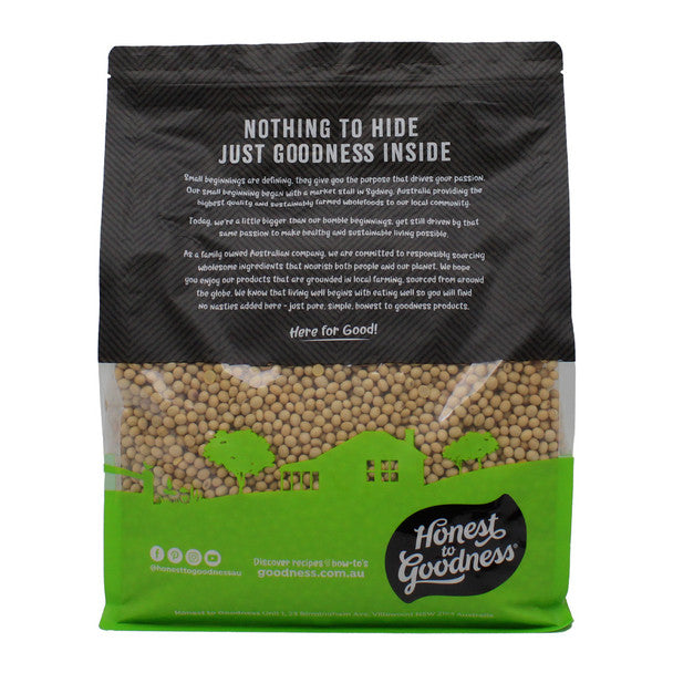 Honest To Goodness Organic Biodynamic Soya Beans 5kg