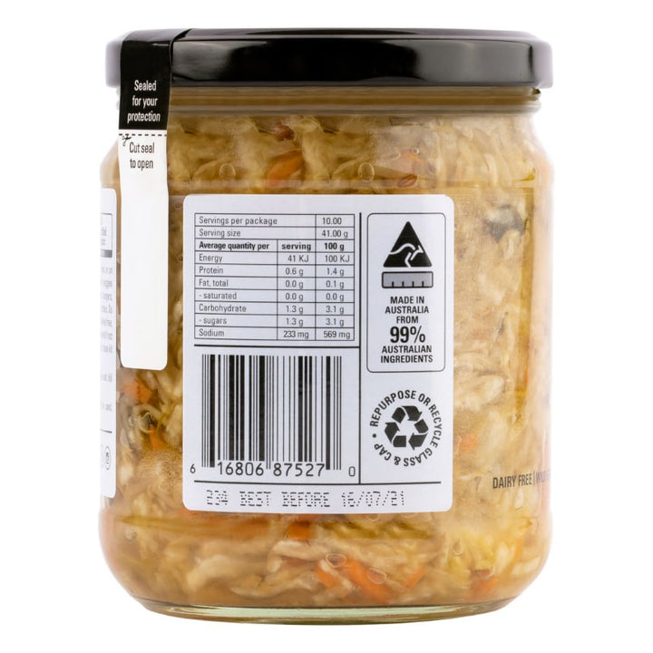 Kehoes Kitchen Kale Carrot And Dill Sauerkraut 410g