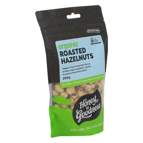 Honest To Goodness Organic Roasted Hazelnuts 200g