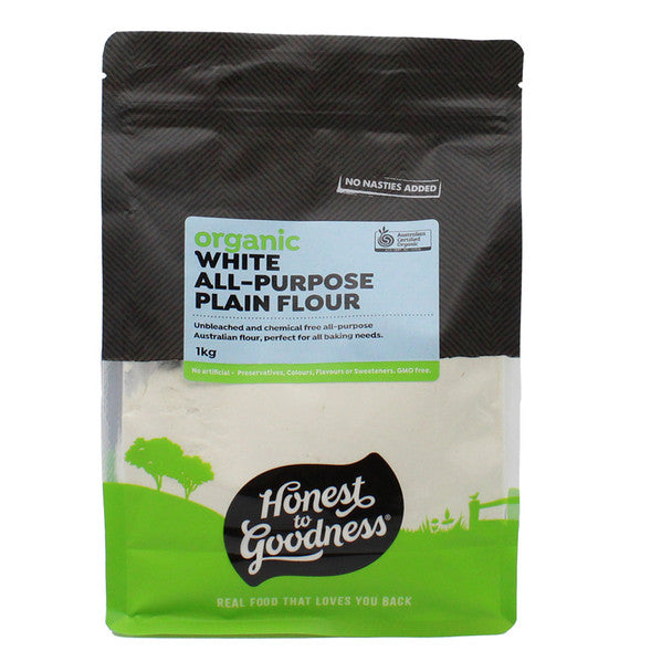 Honest To Goodness Organic Unbleached White All-puprose Flour 1kg