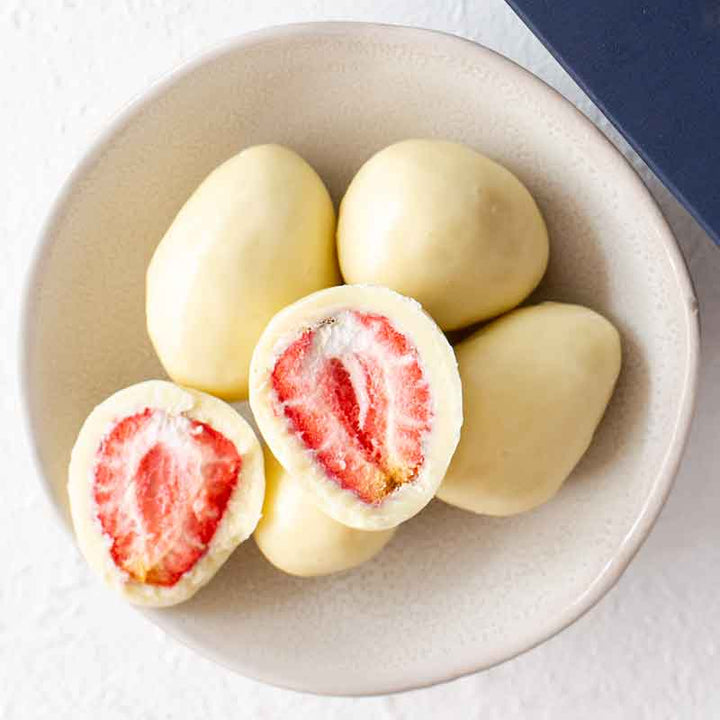 Organic Times White Chocolate Strawberries 100g