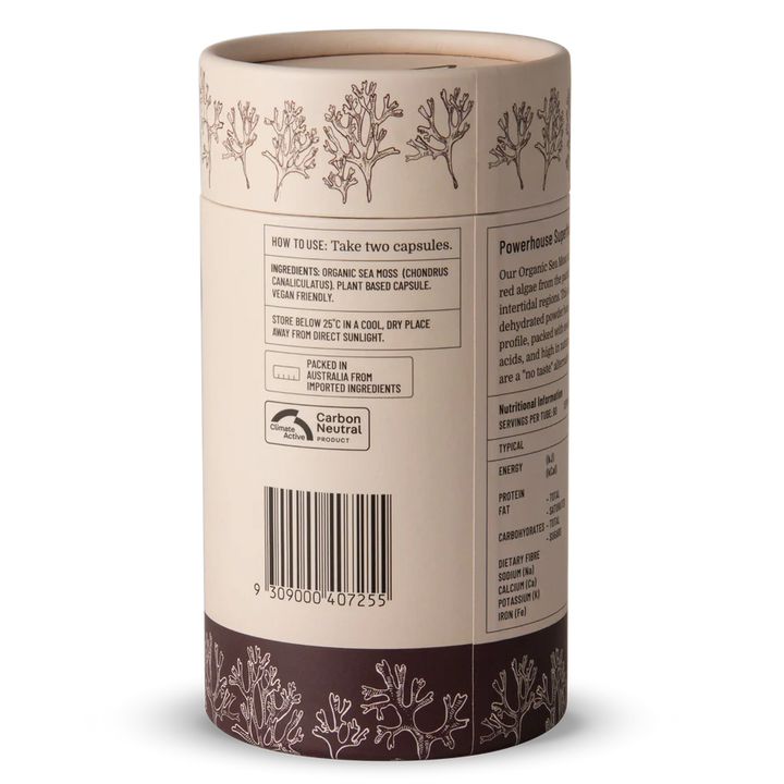 Evolution Botanicals Organic Sea Moss Tube 120c