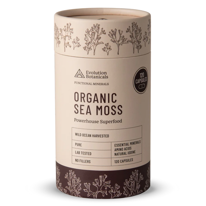 Evolution Botanicals Organic Sea Moss Tube 120c