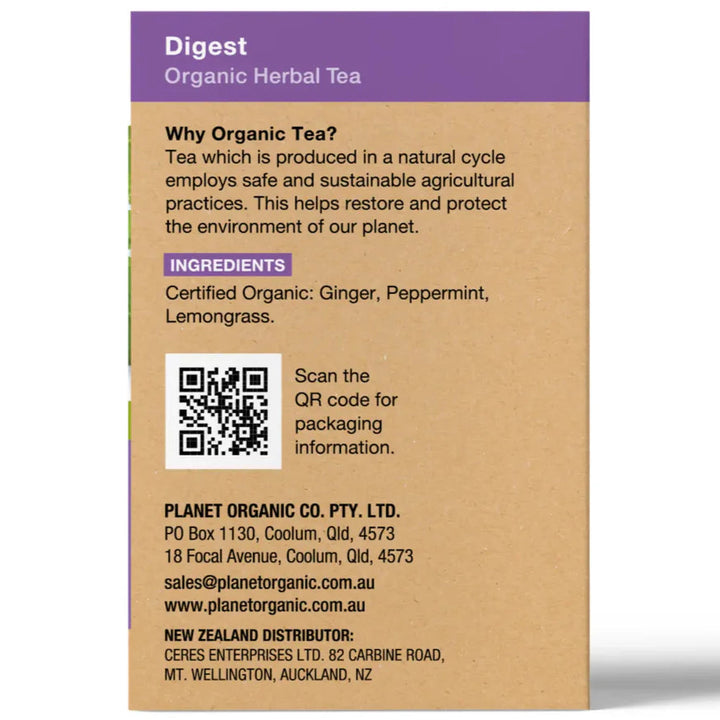 Planet Organic Digest Tea 25tb