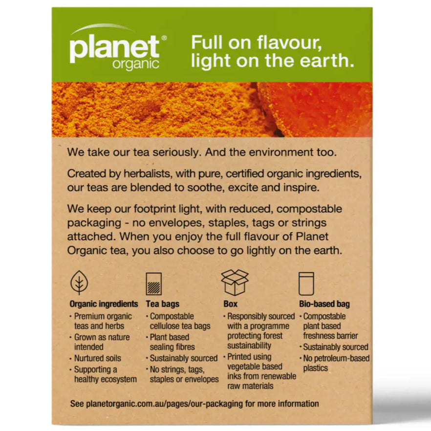 Planet Organic Turmeric Tea 25tb
