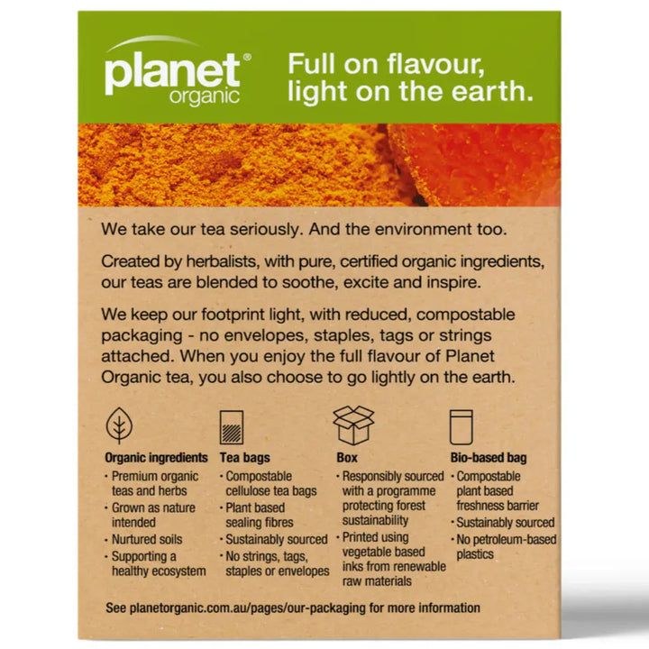 Planet Organic Turmeric Tea 25tb
