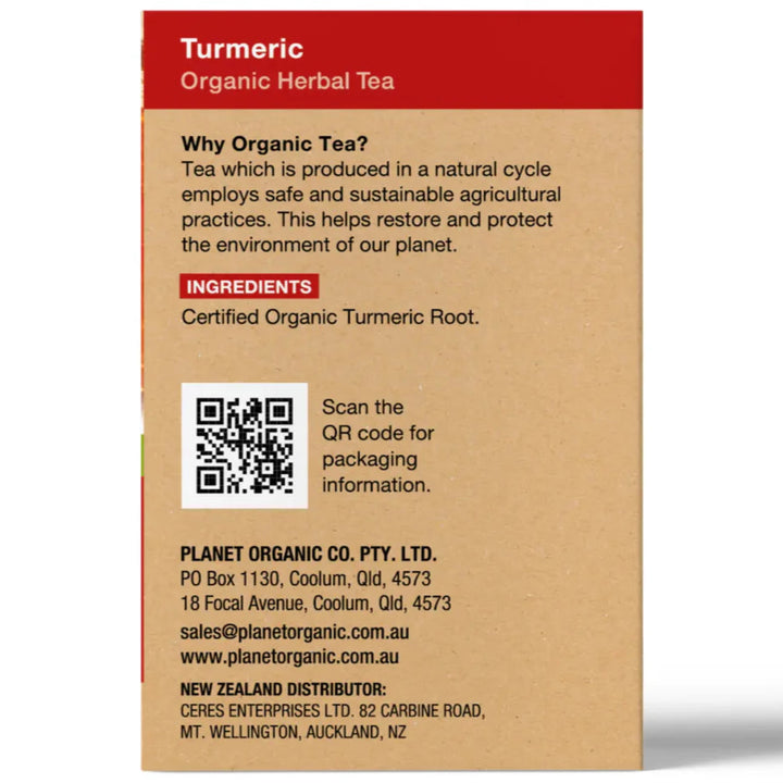 Planet Organic Turmeric Tea 25tb