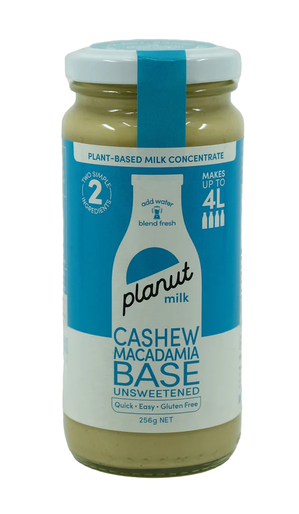 Planut Cashew Macadamia Milk Base Glass 256g