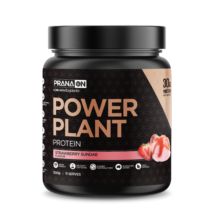 Prana Power Plant Protein Strawberry 500g