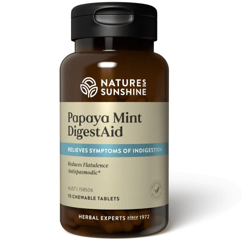 Natures Sunshine Papaya Mint Digestaid 70t