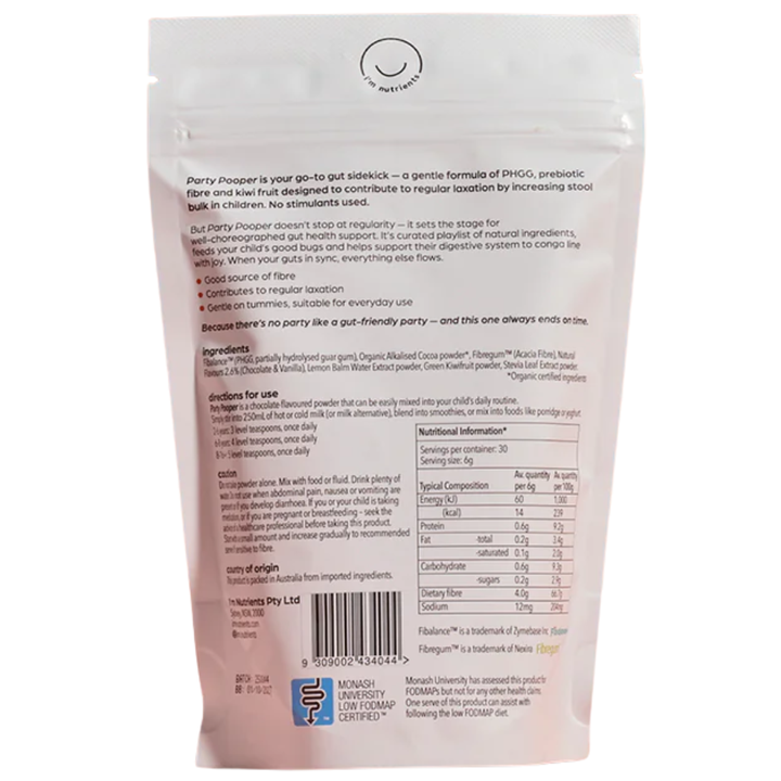 I'm Nutrients Party Pooper Chocolate 180g
