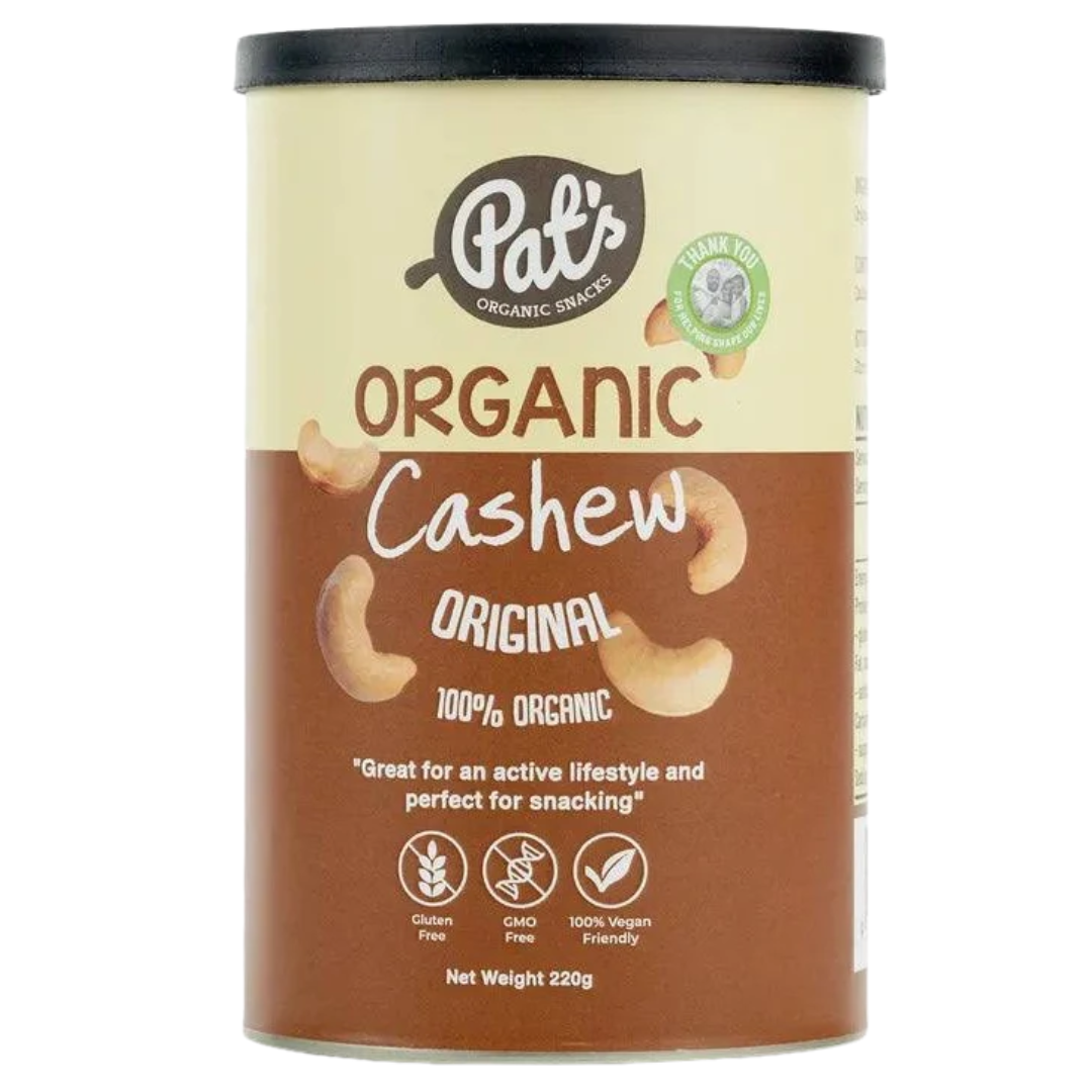 Pat's Organic Cashews Original 220g