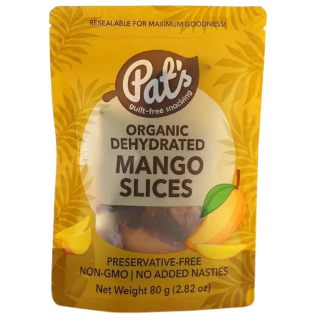 Pat's Organic Dehydrated Mango Slices 80g
