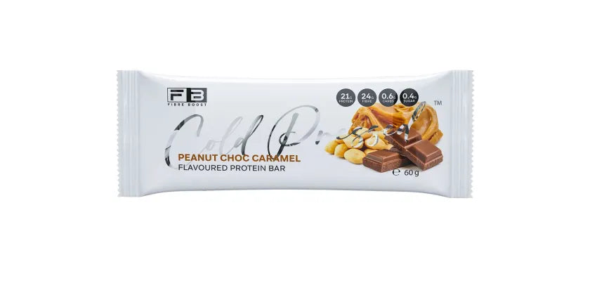 Fibre Boost Cold Pressed Protein Bar Peanut Choc Caramel 50g