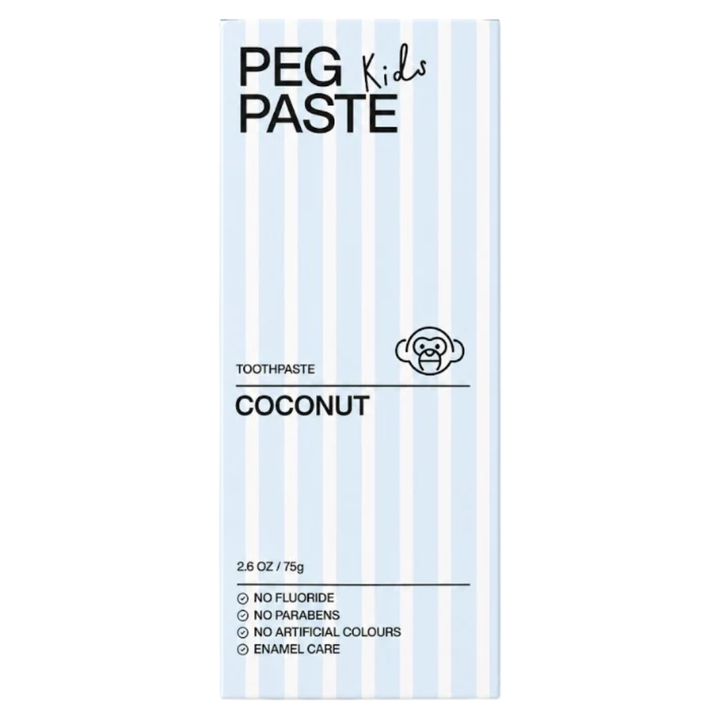 Peg Paste Kids Toothpaste Coconut Fluoride Free 75g