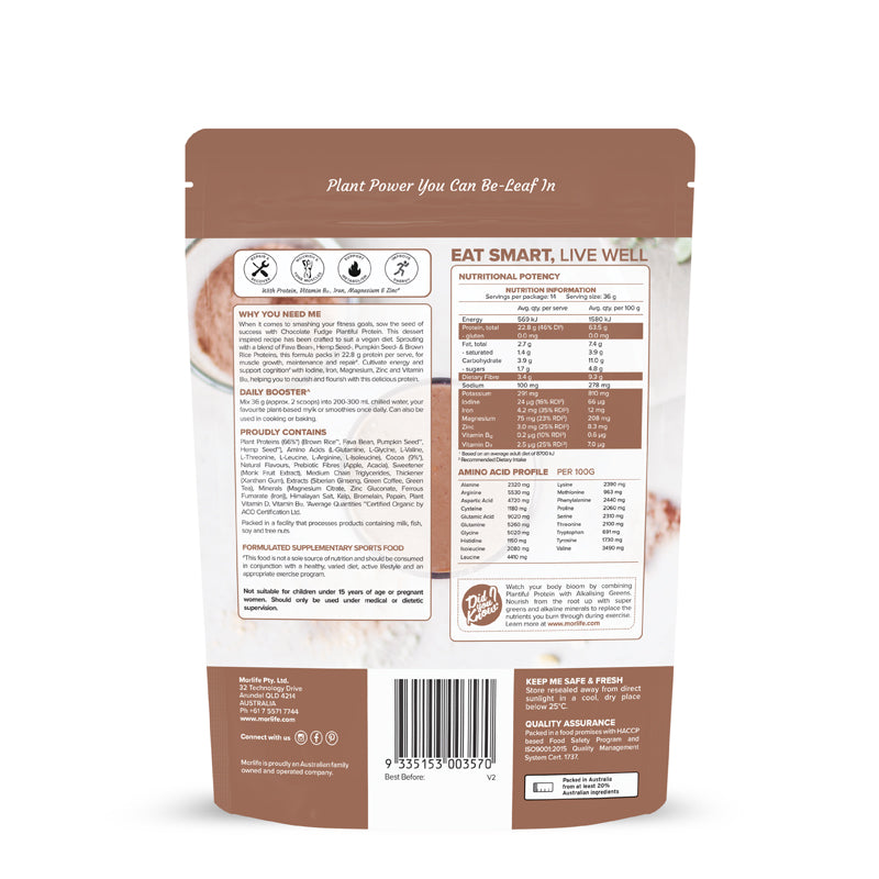 Morlife Plantiful Protein Chocolate 510g