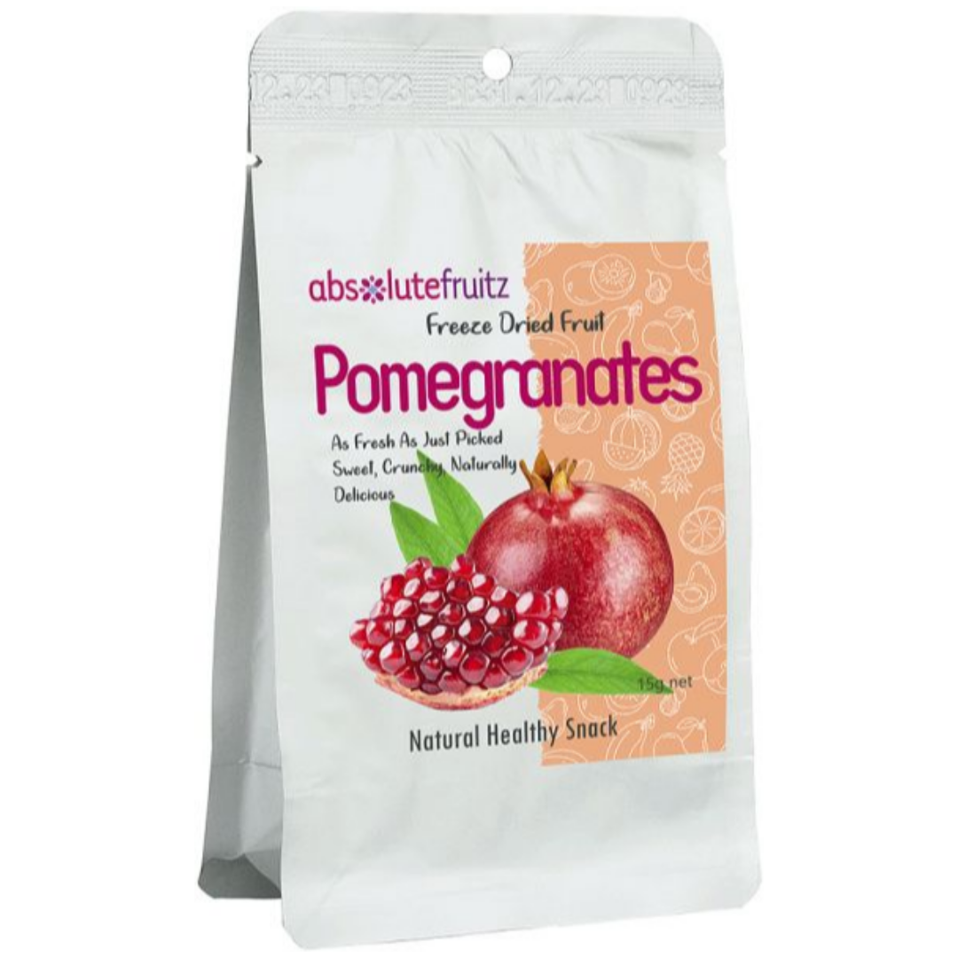 Absolute Fruitz Freeze Dried Pomegranates 15g – About Me Organics
