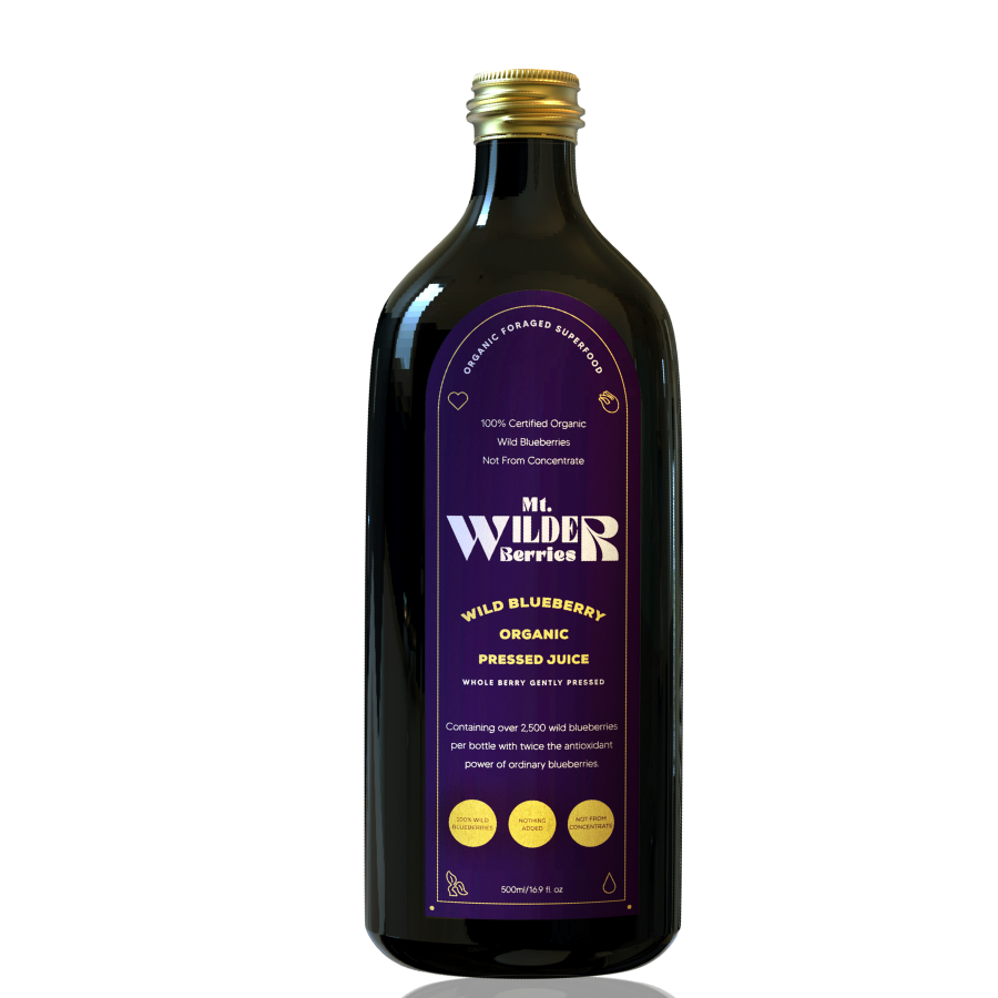 Mt Wilder Organic Wild Blueberry Juice 500ml