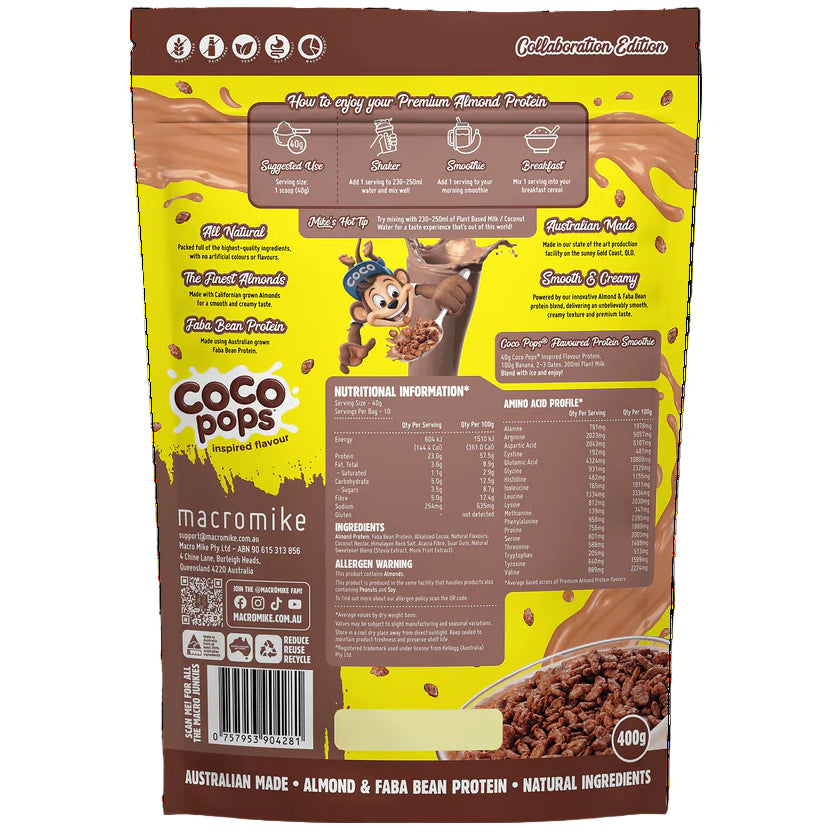 Macro Mike X Kellogg's Premium Almond Protein Coco Pops Inspired 400g