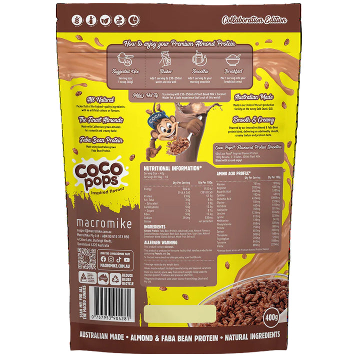 Macro Mike X Kellogg's Premium Almond Protein Coco Pops Inspired 400g