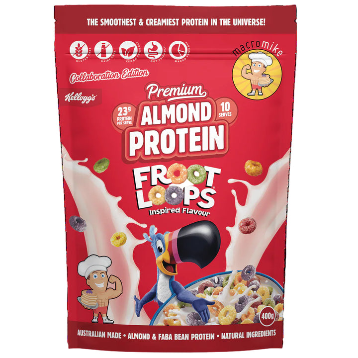 Macro Mike X Kellogg's Premium Almond Protein Fruit Loops Inspired 400g