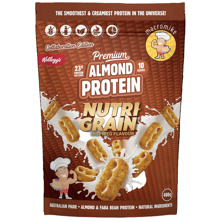 Macro Mike X Kellogg's Premium Almond Protein Nutri-grain Inspired 400g