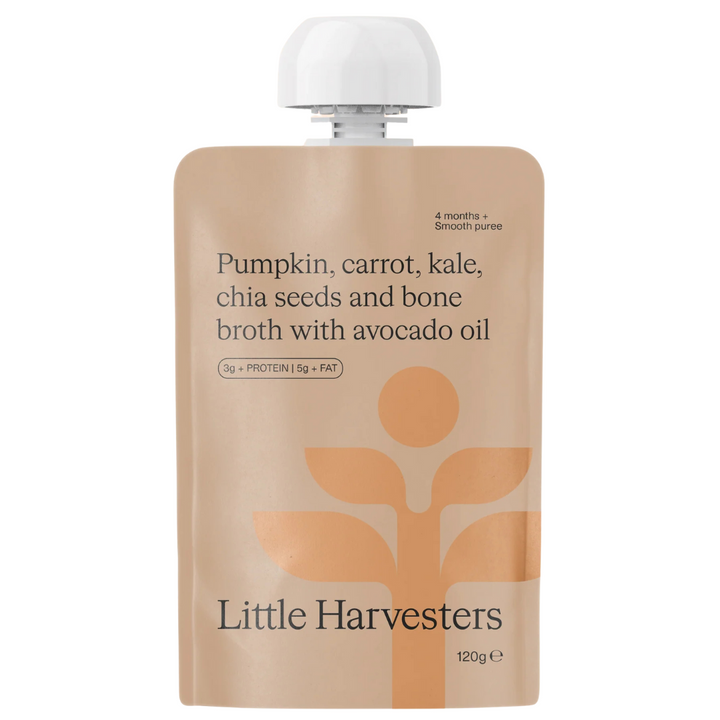 Little Harvesters Puree Pouch Pumpkin Carrot & Kale 120g