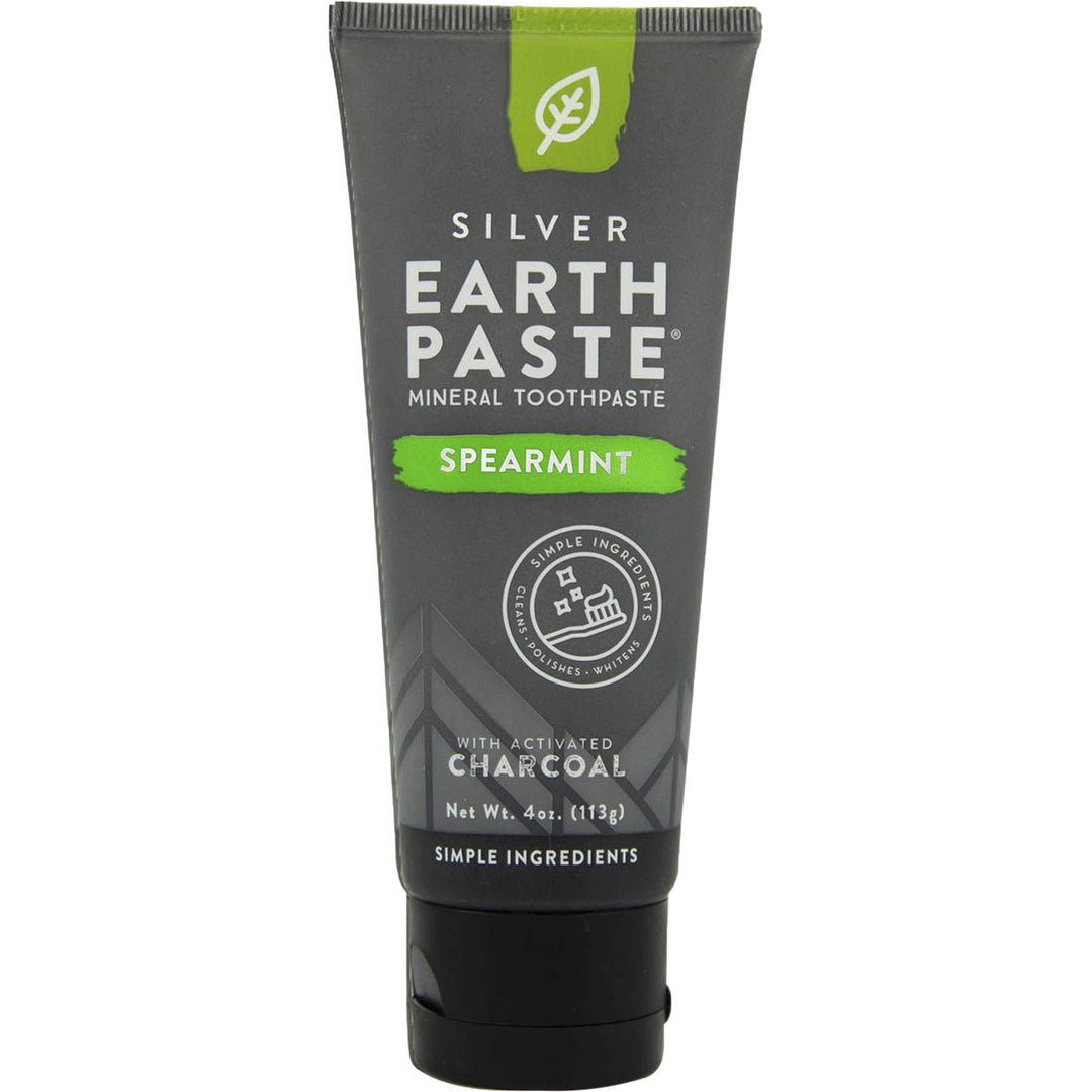 Earthpaste Toothpaste With Silver Spearmint & Charcoal 113g