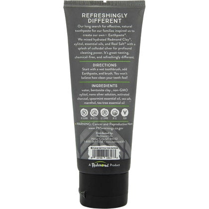 Earthpaste Toothpaste With Silver Spearmint & Charcoal 113g