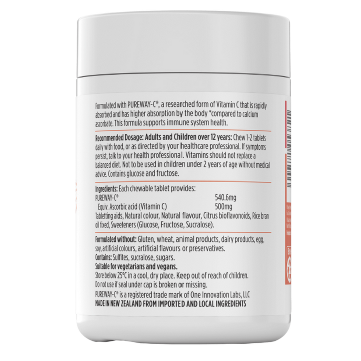 Nutralife Rapid-c 500mg Chewables 120t