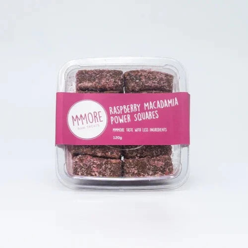 Mmmore Raspberry Power Squares 120g