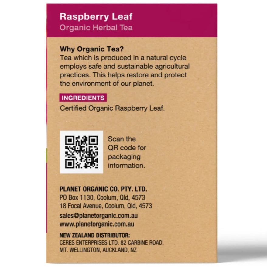 Planet Organic Raspberry Leaf Tea 25tb