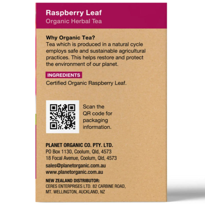 Planet Organic Raspberry Leaf Tea 25tb