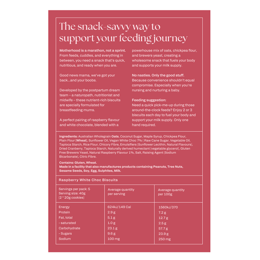 Franjos Kitchen Biscuits Raspberry & White Choc 252g